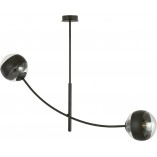 Lampa sufitowa Hunter II Emibig - Szklane kule | Czarno-przezroczysta