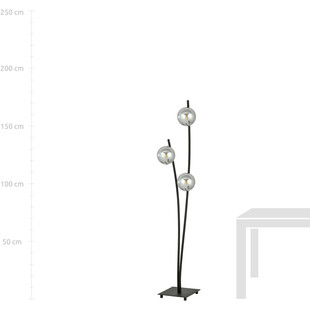 Lampa podłogowa Hunter III szklane kule | Emibig