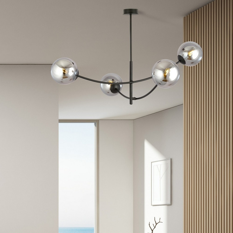 Lampa Sufitowa Hunter IV | Szklane Kule | Emibig