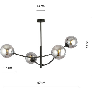 Lampa Sufitowa Hunter IV | Szklane Kule | Emibig