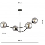 Lampa Sufitowa Hunter IV | Szklane Kule | Emibig