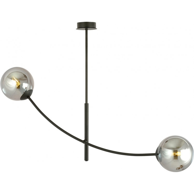 Lampa sufitowa Hunter II Emibig | Szklane kule, grafit/czarny