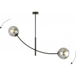 Lampa sufitowa Hunter II Emibig | Szklane kule, grafit/czarny