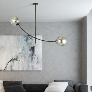 Lampa sufitowa Hunter II Emibig | Szklane kule, grafit/czarny