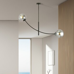 Lampa sufitowa Hunter II Emibig | Szklane kule, grafit/czarny