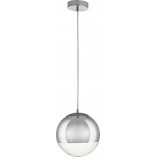 Lampa wisząca Flash - Kula szklana chrom | Step In Design