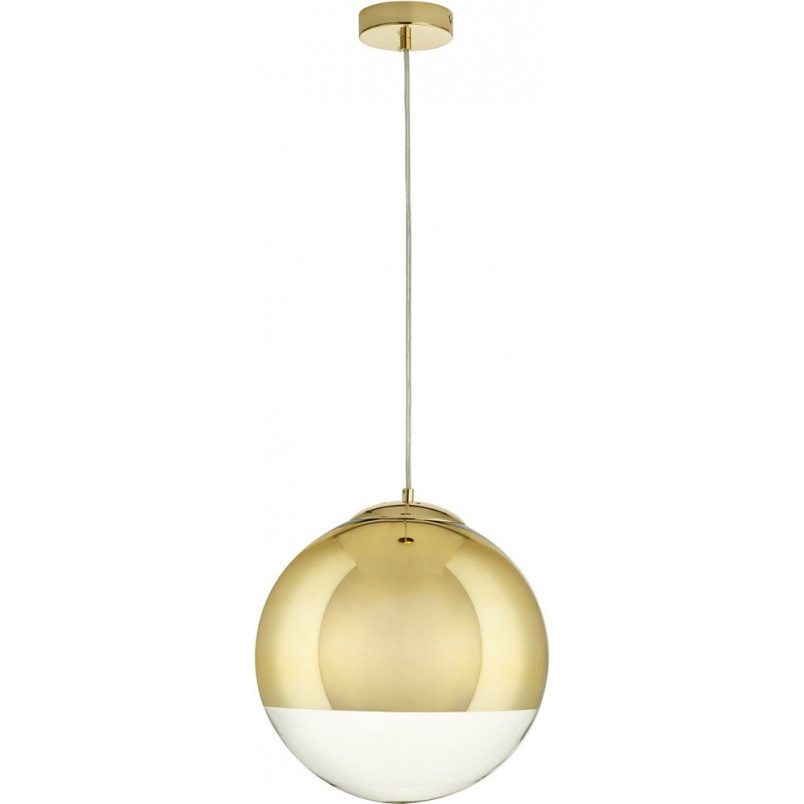 Lampa wisząca złota Step - Kula szklana Flash 30cm | Step Into Design