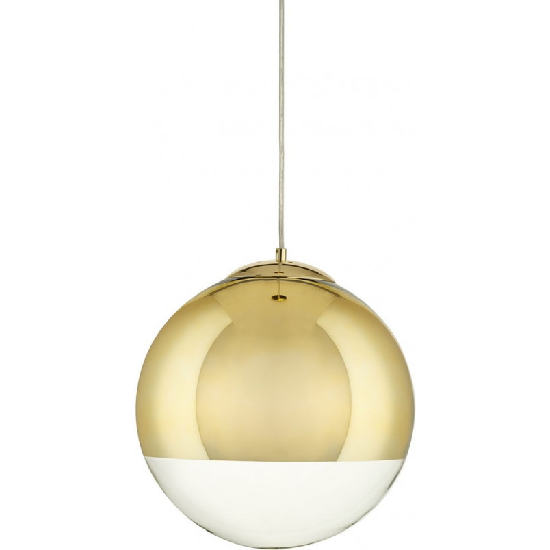 Lampa wisząca złota Step - Kula szklana Flash 30cm | Step Into Design