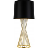 Lampa stołowa Filo czarno-złota | Step Into Design