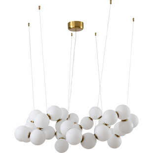 Lampa wisząca designerska szklane kule Coralli LED 100cm biała Step Into Design