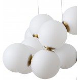 Lampa wisząca Coralli | Designerska lampa z białymi kulami | Step