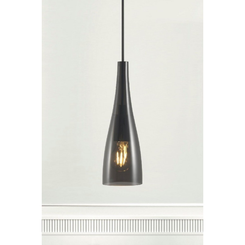 Lampa wisząca Nordlux Embla - Szkło dymione, E27 | Sklep z lampami