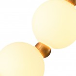 Lampa wisząca Coralli - designerski żyrandol z białymi kulami | Step Design