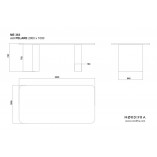 Stół prostokątny Pelare 200x100cm dąb - Nordifra | Elegancki design