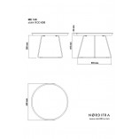 Stolik metalowy Rod 63cm czarny Nordifra - Skandynawski Design