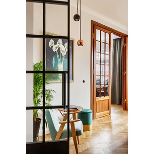 Pufa welurowa Velvet z schowkiem | Moos Home - Zielona