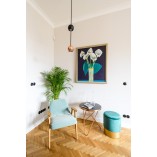 Pufa welurowa Velvet z schowkiem | Moos Home - Zielona