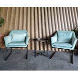 Fotel welurowy Fluence miętowy - Moos Home | Komfort i styl