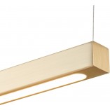 Złota lampa wisząca LED Beam 100cm | Step Into Design