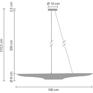 Lampa wisząca Black Tube 100cm | Step Design - Elegancki Design