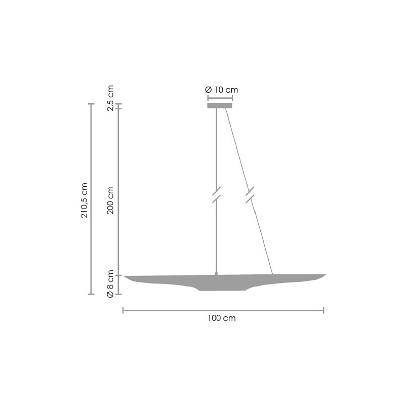 Lampa wisząca Black Tube 100cm | Step Design - Elegancki Design