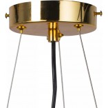 Lampa wisząca Golden Pipe XIII czarno-złota | Step Design