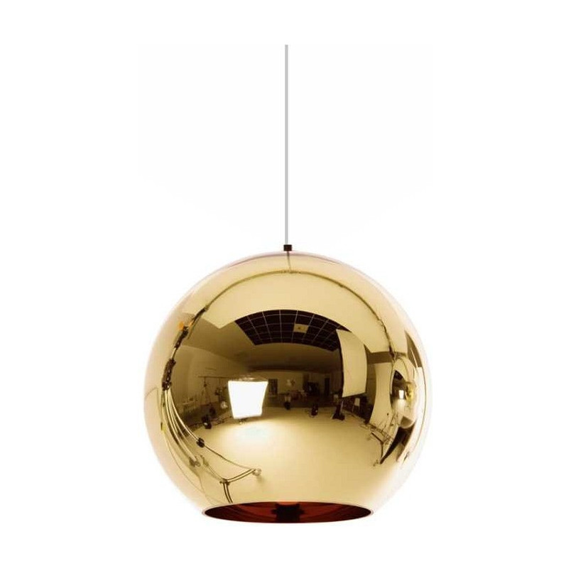 Lampa wisząca Mirror Glow - złota kula | Step Into Design