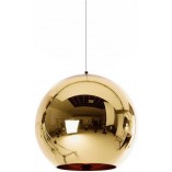 Lampa wisząca Mirror Glow - złota kula | Step Into Design