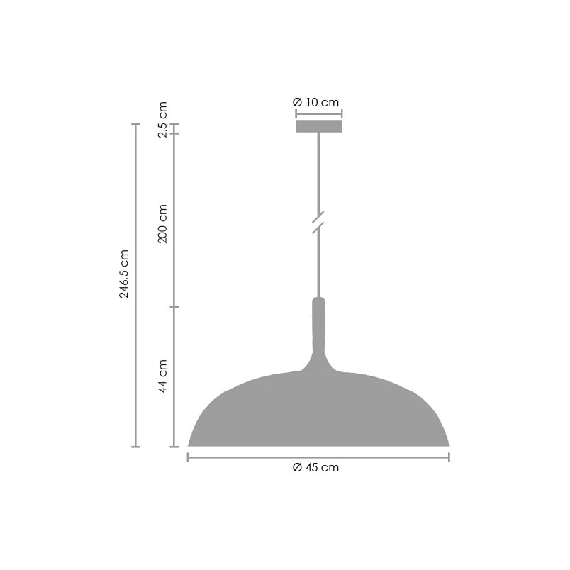 Lampa wisząca Saucer biała | Skandynawski Design | Step