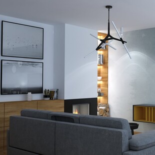 Lampa wisząca Sticks VI czarna | Step Into Design