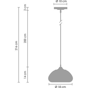 Lampa miedziana wisząca Victory Glow | Step Into Design