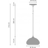 Lampa miedziana wisząca Victory Glow | Step Into Design