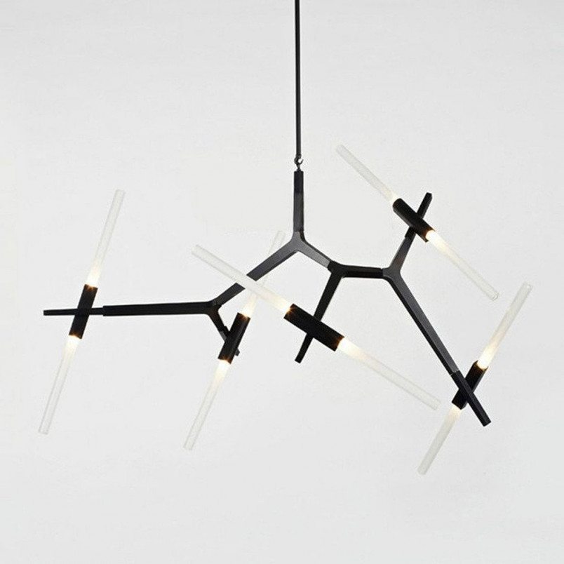 Lampa Sufitowa Sticks 120cm Czarna | Step Into Design