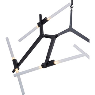 Lampa sufitowa designerska Sticks X Czarna marki Step Into Design