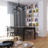 Lampa Sufitowa Sticks 120cm Czarna | Step Into Design
