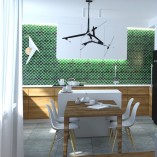 Lampa Sufitowa Sticks 120cm Czarna | Step Into Design