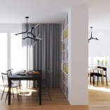 Lampa Sufitowa Sticks 120cm Czarna | Step Into Design
