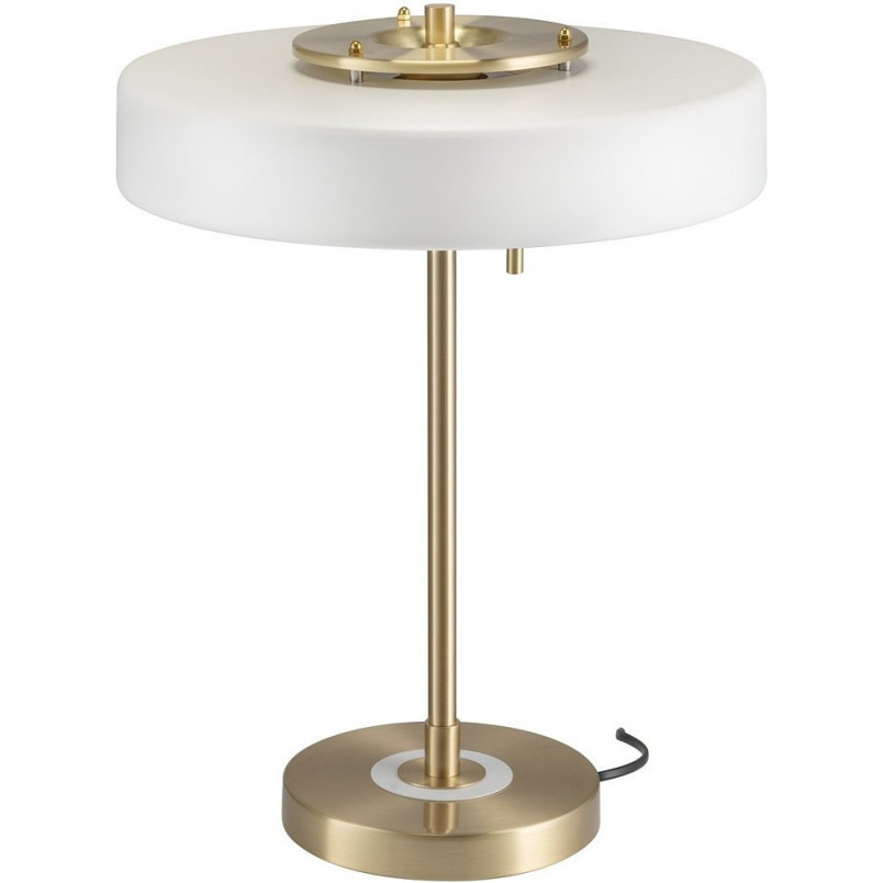 Lampa stołowa Art Deco biało-złota | Step Into Design