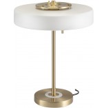 Lampa stołowa Art Deco biało-złota | Step Into Design