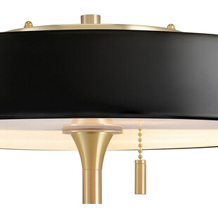 Lampa stołowa Art Deco czarno-złota | Step Into Design