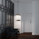Lampa Wisząca Art Deco Czarno-Złota | Step Into Design
