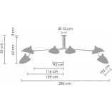 Lampa Sufitowa Crane VI Czarna - Step Into Design | Loftowa