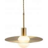 Lampa wisząca glamour Jupiter | Biało-złota | Step Design