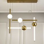 Lampa Glamour Mosiężna LED 110cm | Step Into Design