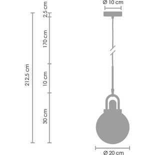 Lampa wisząca Pearl - glamour, szkło, biało-złota | Step