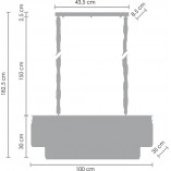 Lampa wisząca kryształowa Sparkle Double 100cm | Step Into Design