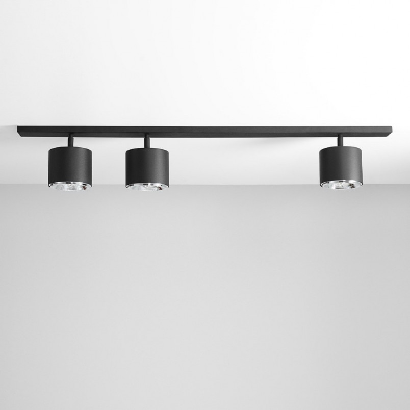 Reflektor sufitowy potrójny Aldex Bot 100cm czarny - Sklep z lampami
