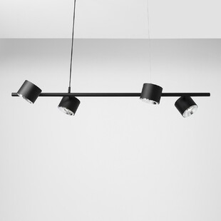 Lampa wisząca czarna 4 punktowa Aldex Bot 121cm | Sklep z lampami