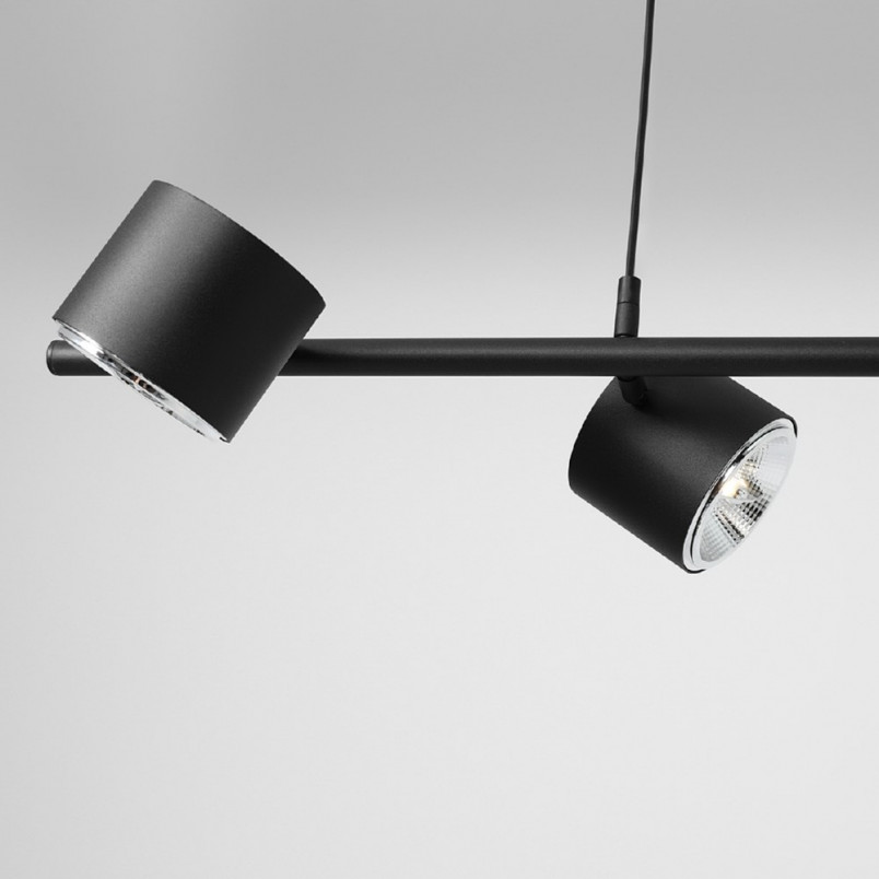 Lampa wisząca czarna 4 punktowa Aldex Bot 121cm | Sklep z lampami