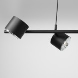 Lampa wisząca czarna 4 punktowa Aldex Bot 121cm | Sklep z lampami